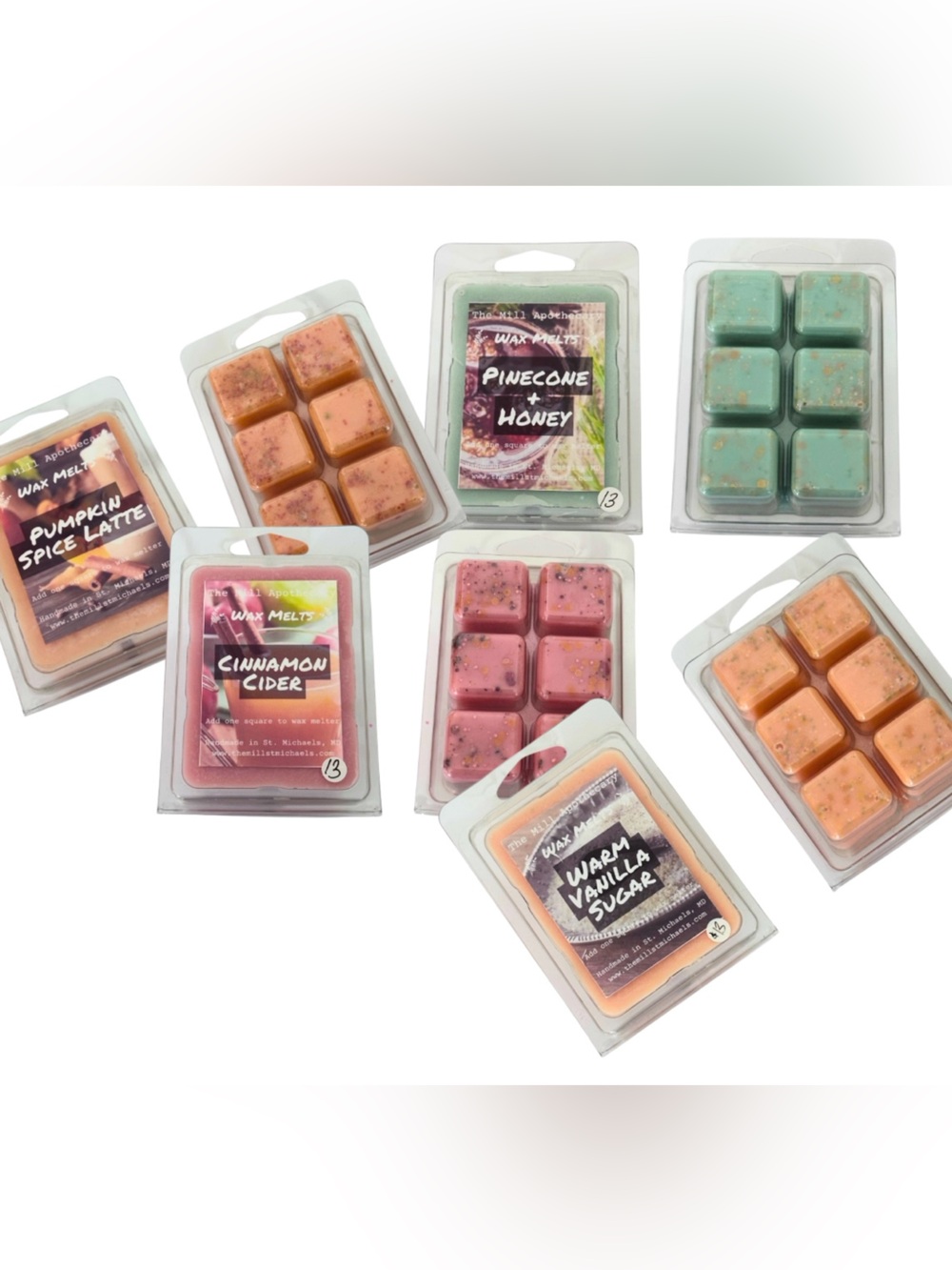 Wax Melts - Pumpkin Spice Latte, Pinecone Honey, Cinnamon Cider, Vanilla Sugar